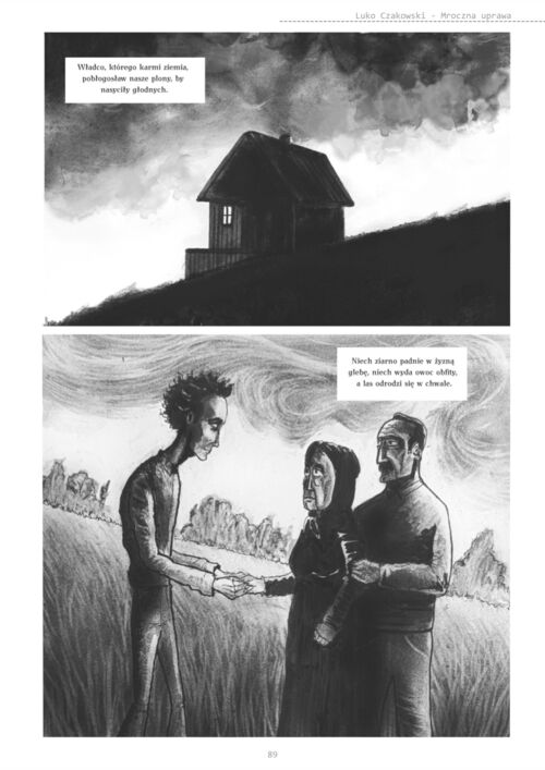 Mroczna uprawa — strona komiksu Luko Czakowskiego
